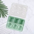 thumbnail image 2 of CSChome Bac à Glaçons avec Couvercle Antiadhésif Réutilisable de Qualité Alimentaire 6 Compartiments pour Faire des Boules de Glace Rondes et Carrées, 2 of 6