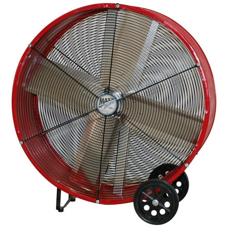 Maxxair BF36DD Direct Drive Barrel Fan, 9000 cfm, 1/3 HP, Red