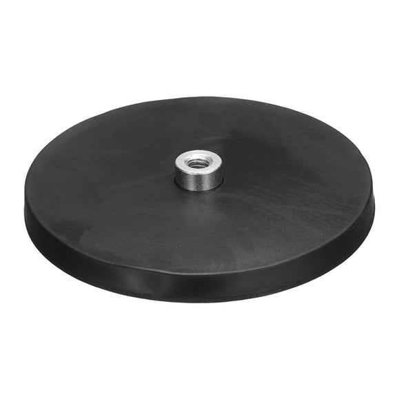 Uxcell 3.46" Dia Rubber Coated Magnets 88LBS Magnet Base with 1/4"-20UNC Threaded Studs and Nut