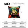 thumbnail image 5 of Frog Patterns - Set of 2, Available in 16x16, 18x18, and 20x20 Inches for Various Occasions, Sofa, Bed, Chair - Includes Pillow Inserts, Cushion Covers, Decorative Pillows, 5 of 6