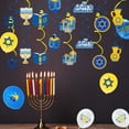 thumbnail image 3 of Happy Hanukkah Decorations Chanukah Holiday Decoration, Hanukkah Balloons Menorah Dreidel Hexagon, Hanukkah Hanging Swirls with Happy Hanukkah Letter for Jewish Holiday Party Decor, 3 of 7