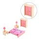 thumbnail image 2 of Mini juego de muebles de casa de muñecas, modelo de juguete para niños, juego de muebles de madera para casa, juguete educativo para niños, juego de dormitorio Inevent FN000080-05B, 2 of 7