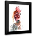 thumbnail image 1 of Shefranov, Olga 12x14 Black Modern Framed Museum Art Print Titled - Rooster, 1 of 5