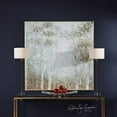 thumbnail image 3 of Uttermost Cotton Contemporary Wood Hand Painted Canvas in White/Green-blue, 3 of 5