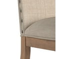 thumbnail image 3 of Weston Home Kirk Nailhead Accent Parson Linen Dining Chair, Set of 2, Beige, 3 of 11