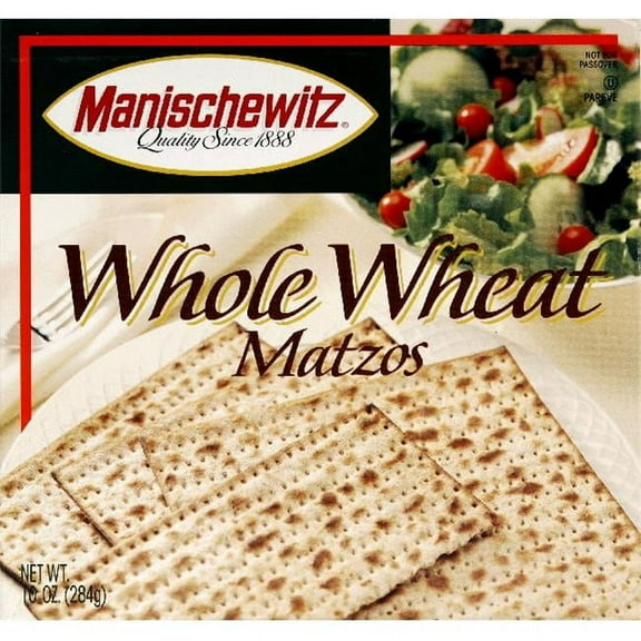 MANISCHEWITZ MATZO WHL WHEAT-10 OZ -Pack of 12