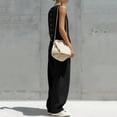 thumbnail image 6 of Women's Two Piece Outfits Summer Sleeveless Tops Wide Leg Pants Vacation Matching Set, 6 of 8