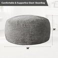 thumbnail image 2 of 3ft Bean Bag Chairs for Adults Large Beanbag Chair with Chevron Plush Fur Cover Big Bean Bag Chair for Living Room Bedroom Dorm, 2 of 10