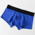thumbnail image 4 of USNSM Men's Solid Color Brief Underwear Classic Comfortable Cotton Soft Comfortable Breathable Boxer Briefs Boxers Blue L, 4 of 7