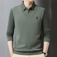 thumbnail image 4 of Men's Fleece-Lined Polo Shirt Warm and Stylish T-Shirt, 4 of 6