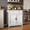 30"Retro, variant on Aiho Storage Cabinet with Drawers, Kitchen Freestanding Floor Cabinet with Doors, 15.7 x 55.1 x 35.3 Inches, Adjustable Shelf, for Kitchen, Living Room, Kitchen- Retro Desktop