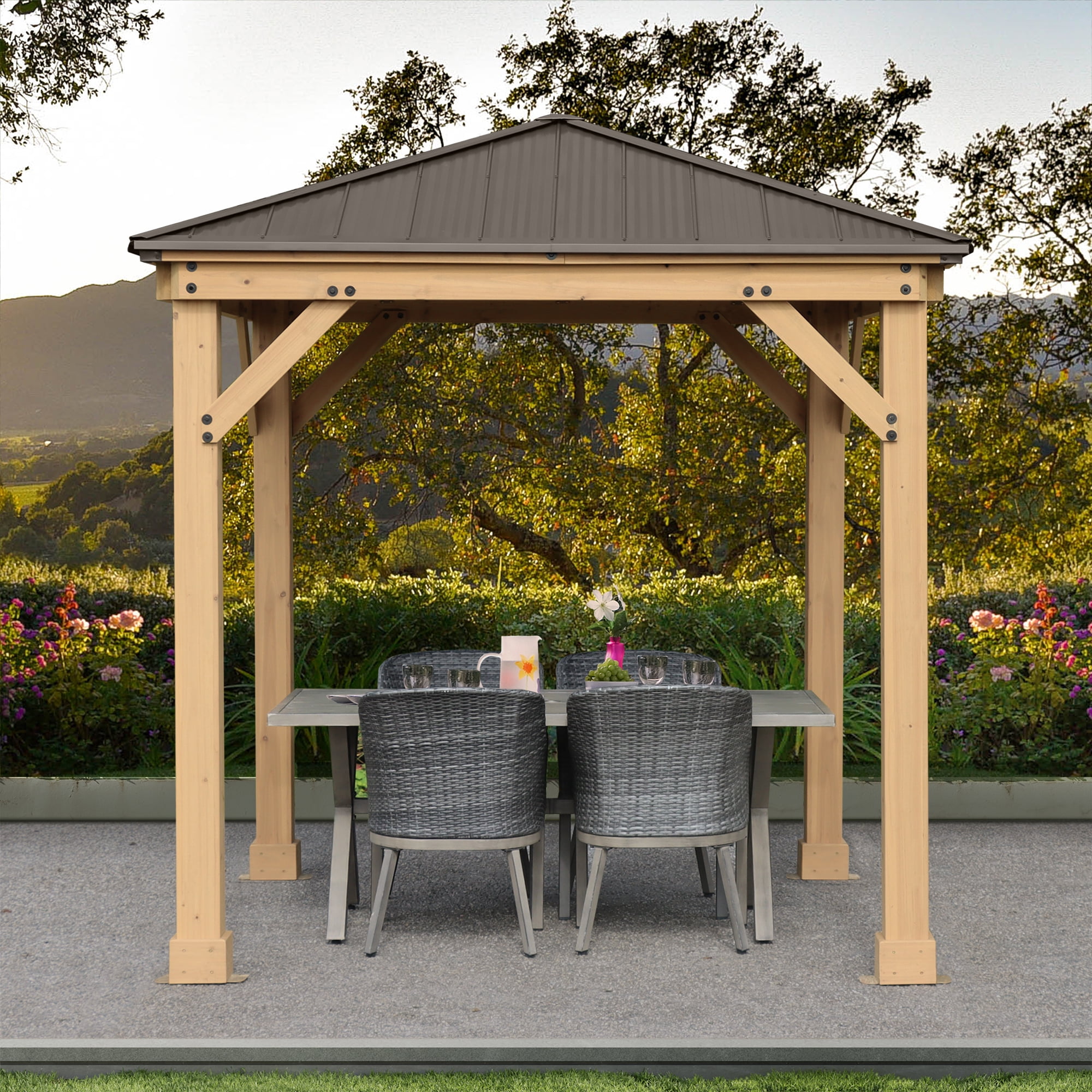 Yardistry 8' x 8' Meridian Gazebo