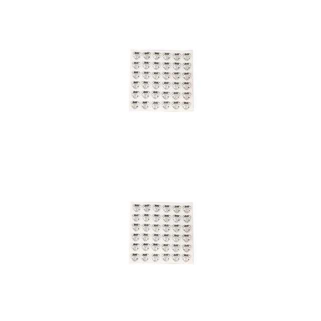 Moyic 10 hojas de pegatinas de joya, calcomanías acrílicas para cuentas de niños, manualidades tridimensionales, pegatina para uñas, Blanco 2piezas