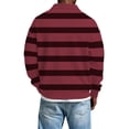 thumbnail image 5 of Hombres de Manga Larga Vintage Impreso Botón Abajo Cuello Turndown Color Sólido Casual Camisa Suave para el Verano, 5 of 5