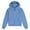 Blue, variant on REDARER Girls Zip Up Hoodie, Solid Color Pullover for Kids, Cozy Fall Winter Casual Sweatshirt,Size:9-10 Years