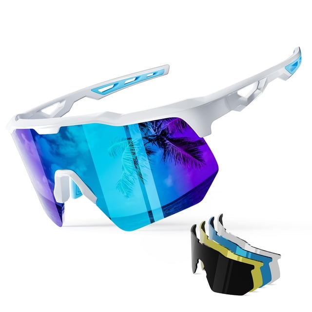 Gafas de sol deportivas HAAYOT, polarizadas, para ciclismo, 5 lentes