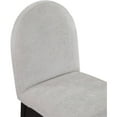 thumbnail image 4 of Meridian Furniture Waldorf Grey Chenille Fabric Dining Side Chair, 4 of 8