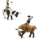 thumbnail image 2 of Little Buster Toys Bucking Bull and Rider 2 Pack - Brown Bull con jinete y blanco y negro Little Buster Toys Little Buster Toys, 2 of 2