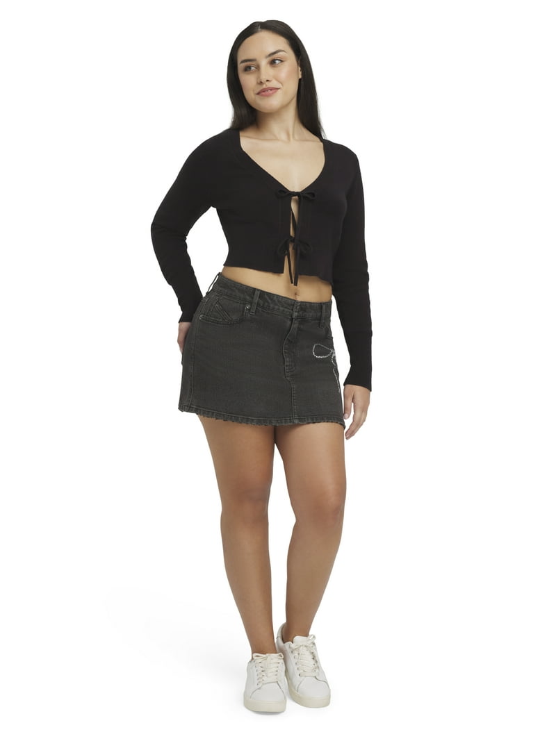 Mills by Millie Bobby Brown Women's Denim Mini Skirt with