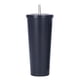 thumbnail image 2 of Vaso térmico de acero inoxidable con pajita y asa | Vaso térmico al vacío de gran capacidad de 750 ml para bebidas frías y calientes | Taza de café portátil para viajes, 2 of 3