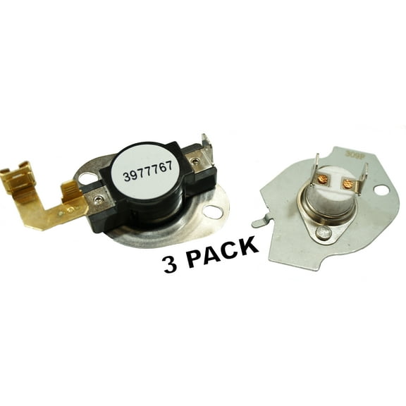 3-Pack Clothes Dryer Thermostat & Fuse Kit – Compatible with Whirlpool 279816