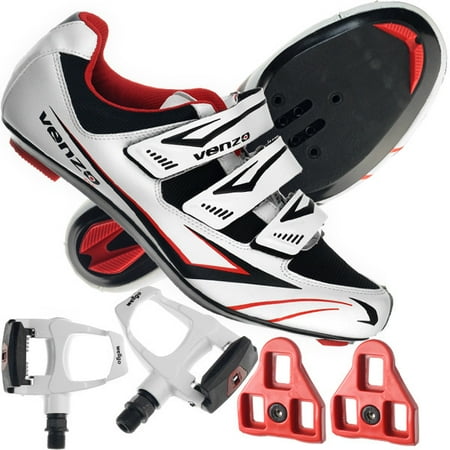 Venzo Road Bike For Shimano SPD SL Look Cycling Bicycle Shoes & (Best Shimano Spd Pedals)