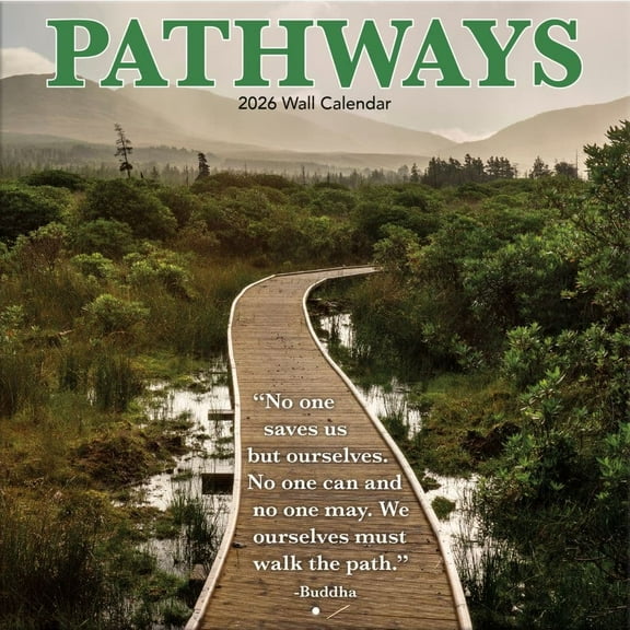 Turner Licensing, Pathways 2026 Wall Calendar, 12'' X 12'', 12-Month Calendar with Stapled Binding