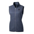 thumbnail image 2 of Women's Cutter & Buck  Navy Chicago Bears Helmet Logo Mainsail Sweater-Knit Full-Zip Vest, 2 of 3