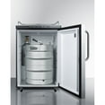 thumbnail image 4 of Freestanding residential beer dispenser, auto defrost w/digital thermostat, SS door, towel bar handle, and black cabinet; no tapping equipment included, 4 of 4