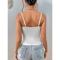thumbnail image 3 of Womens Western Cowgirl Fringe Top - Country Concert Outfits Festival Tassel Hem Boho Rodeo Camisole Rave Tank Shirt White M, 3 of 6