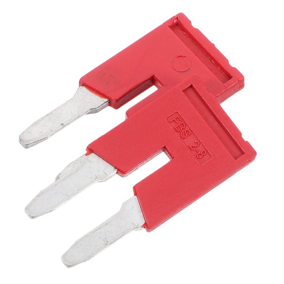 CATIEBYE Copper Rail Terminal Connectors Red for Circuit Reliable Shorting Bar Connection 2Pcs