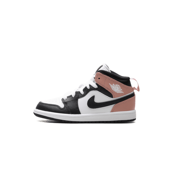 Jordan PRE SCHOOL Jordan 1 Mid PS "White Rust Pink Black" DQ8424 100 from Stadium Goods