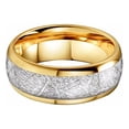 thumbnail image 1 of Anillo de acero inoxidable Sonducket joyería de piedra dorado plateado, 1 of 6