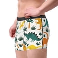 thumbnail image 4 of Balery Dinosaurs and Tropical Leaves Men's Boxer Briefs, Soft and Breathable Cotton Underwear with nylon Waistband-Small, 4 of 9