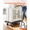 thumbnail image 6 of KFFKFF Foldable Push Cart Dolly, 330 lbs Load Capacity, Folding Platform Truck with Swivel Wheels, Flatbed Hand Truck with Adjustable Handle, Compact Storage Design, 26.8 x 19.5 x 4.5 in, 6 of 9