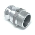 thumbnail image 3 of Gloxco Aluminum Type F Cam and Groove Fitting, 1-1/2" Male Camlock Adapter x 1-1/2" Male NPT (CAM-15-F-AL), 3 of 6