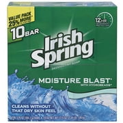 Irish Spring Moisture Blast Deodorant Bar Soap - 10 Count