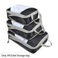 thumbnail image 4 of 3 Pcs/set Sac de Rangement en Maille avec Poignée Cube de Voyage pour Valise Camping, 4 of 4