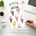 thumbnail image 3 of FORMRS Acrylic Clipboard with Low Profile Clip Standard A4 Letter Size, 12.5" x 9", Ice Cream Pattern, 3 of 8
