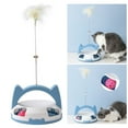 thumbnail image 2 of Juguetes para gatos con bola de pistas de rodillos, juguete de plumas giratorio automático, juguete de rodillo de pista para gatos, juguete de plumas giratorio automático elaborado por expertos Jadeshay  A, 2 of 8