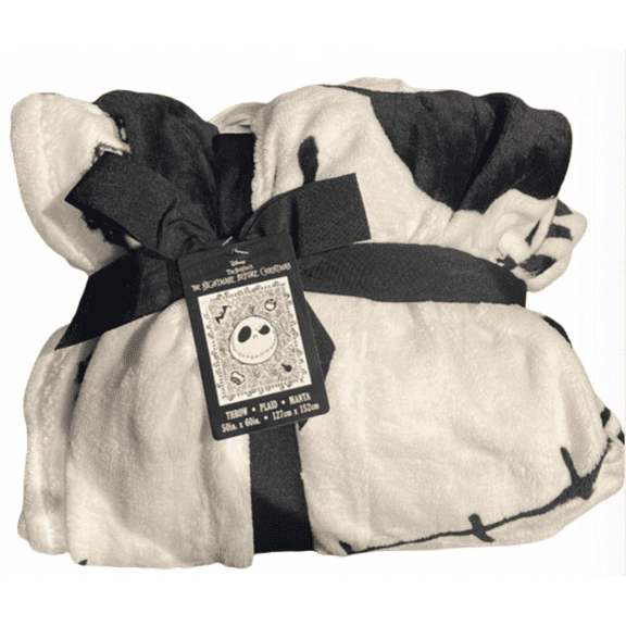 Disney Parks Nightmare Before Christmas Jack Face Throw Blanket New With Tag