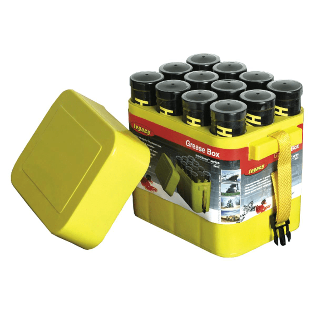 Legacy GB12 Porta-Pak 12 Pack Grease & Caulk Tube Storage Box