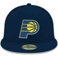 thumbnail image 2 of Men's New Era Navy Indiana Pacers Official Team Color 59FIFTY Fitted Hat, 2 of 6