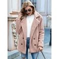 thumbnail image 6 of Women'S Winter Coats Fleece Faux Fur Shearling Oversized Trendy Jackets Warm Outerwear Clothing Pink XXXL, 6 of 9