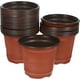 thumbnail image 1 of 50PCS Maceta de plástico Maceta de flores transpirable creativa Suculentas Maceta de maceta - Diámetro 100 mm (Marrón), 1 of 6