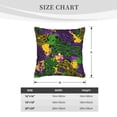 thumbnail image 4 of Bingfone Mardi Gras7 Linen Throw Pillow Covers Cushion Case Pocket Button Vintage Farmhouse Pillowcase For Sofa Couch Bed 20"X20", 4 of 9