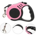 thumbnail image 4 of Retractable Dog Leash for Medium - Small Dogs and Cats 16FT Tangle Free, Heavy Duty Walking Leash with Anti Slip Handle, Pause and Lock Strong Nylon Tape, Store Dog Leash Retractable(Pink), 4 of 7