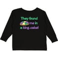 thumbnail image 3 of Inktastic They Found Me in a King Cake Boys or Girls Long Sleeve Toddler T-Shirt, 3 of 5