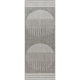 thumbnail image 5 of Hauteloom Aviya Living Room, Bedroom Patio Outdoor Area Rug - Bohemian, Transitional - Off White, Charcoal, Medium Gray - 6'7" x 9', 5 of 7
