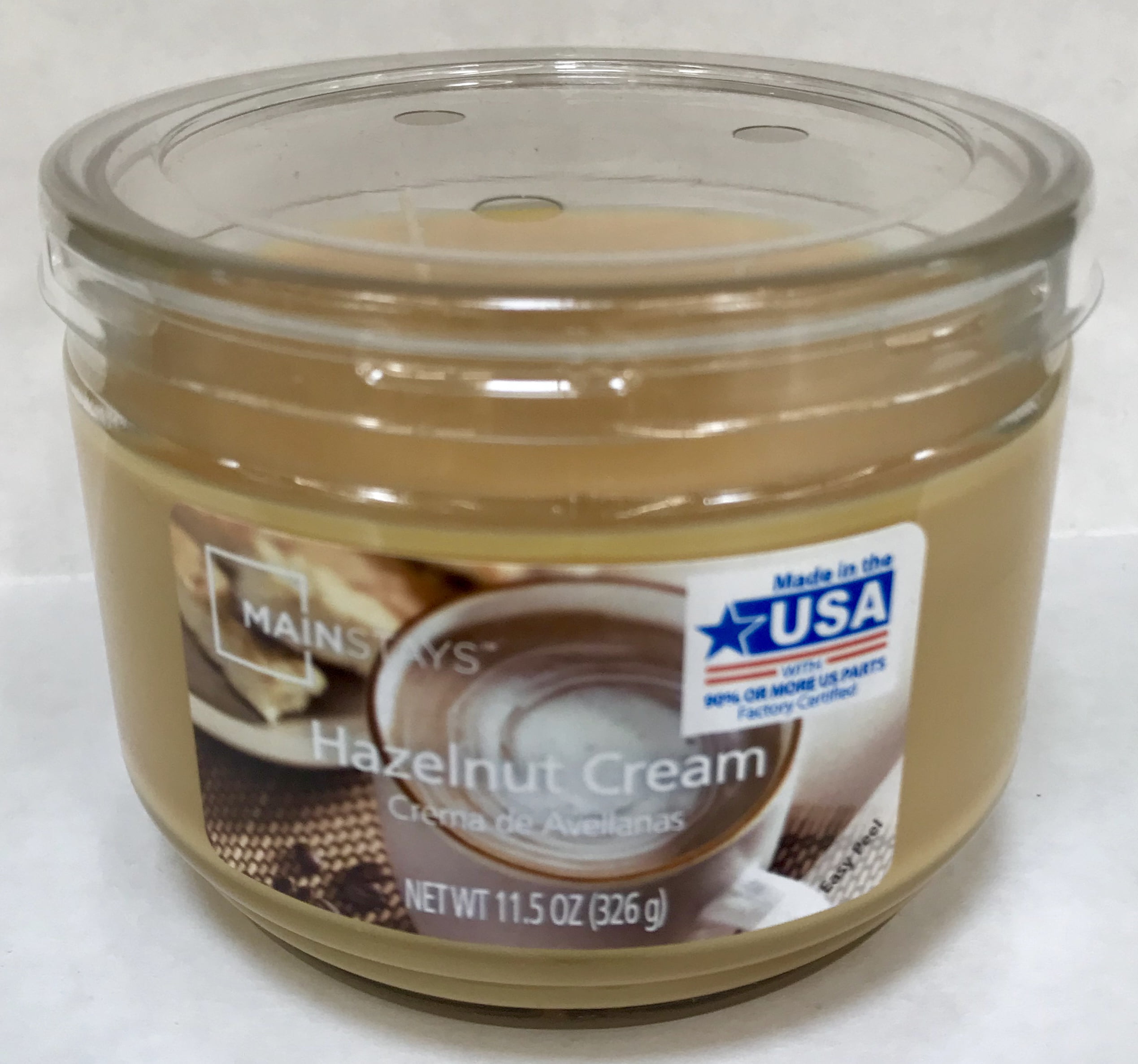 Mainstays 11.5 Ounce Hazelnut Cream Candle